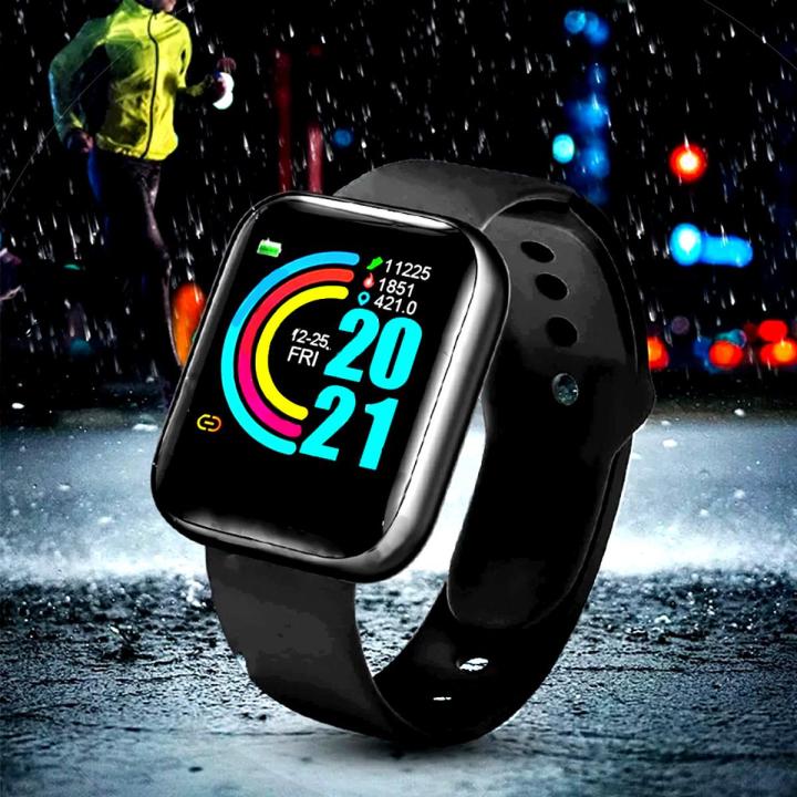 D20 Pro Y68 Smartwatch Relógio Inteligente Resistente Á Água Com Marcação De Batimentos Bluetooth -Envio Imediato